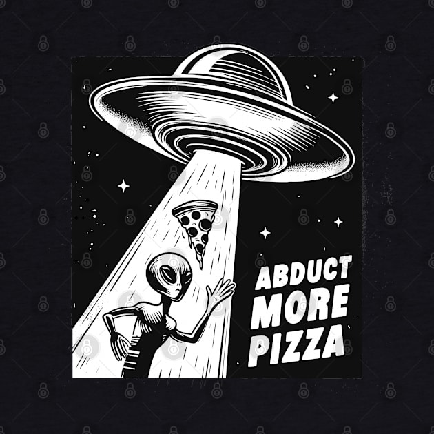 Aliens Abduct More Pizza For UFO Space Party by SubtleSplit